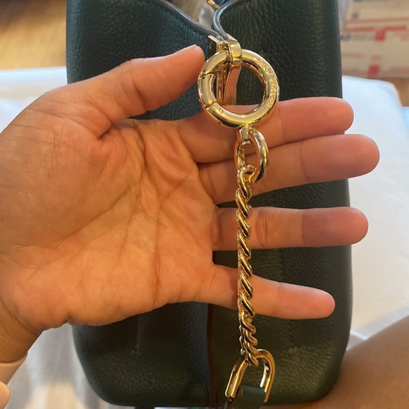 New Michael Kors Arielle Green Satchel Bag Large - Picture 5 of 10